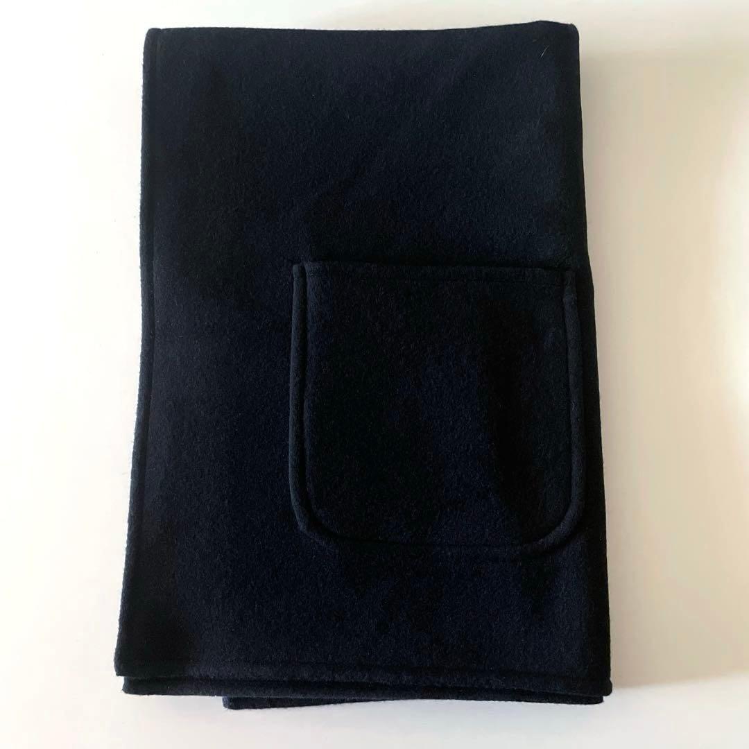 【極美品】HUANT ハウント ポケット付きストール ブラック