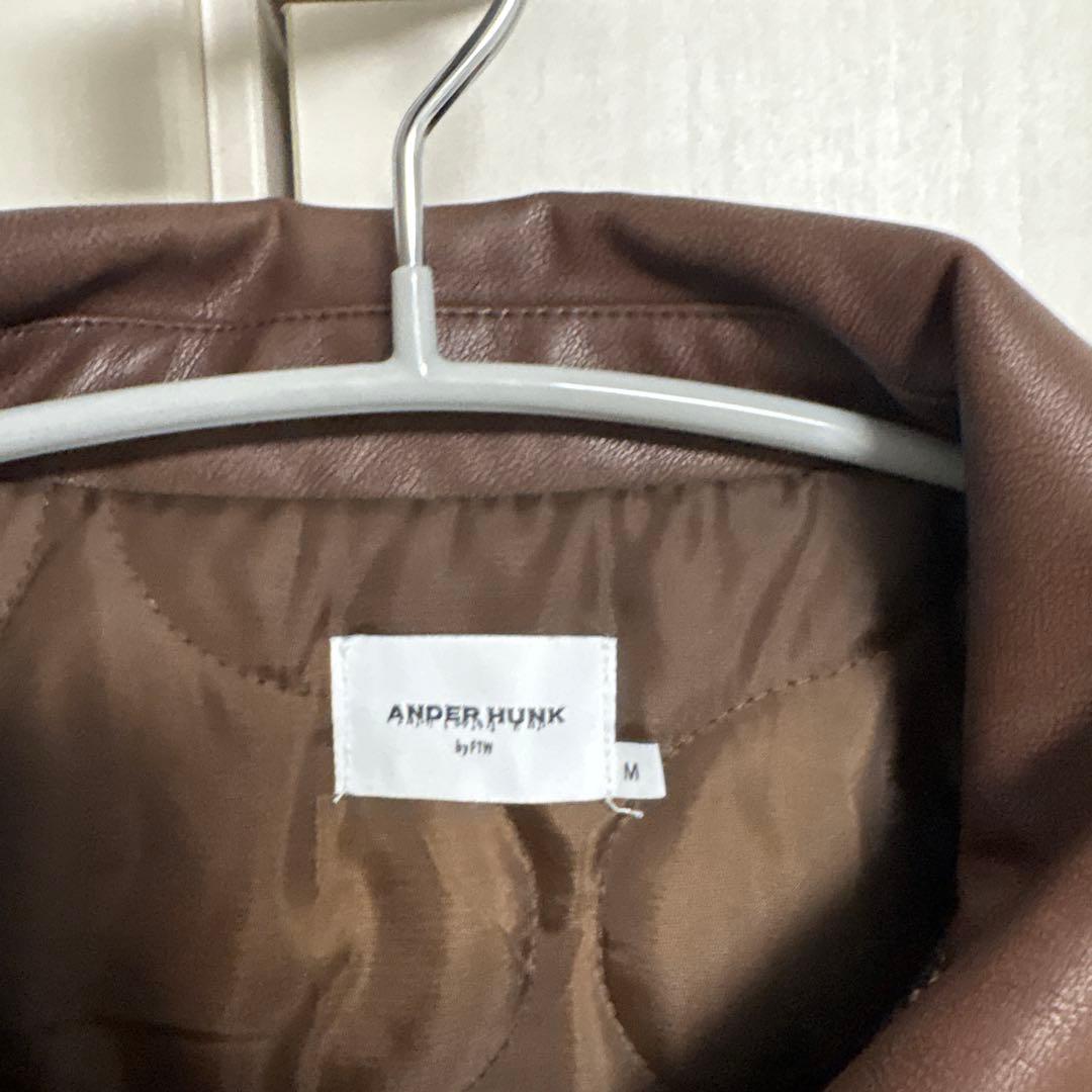 Anderhunk ftw ウールブレンドツイードフライトジャケット