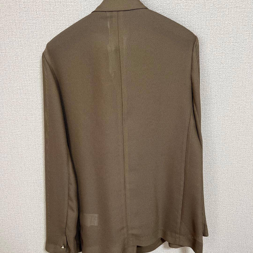 【新品】DouDouメッシュ テーラードジャケット モカ
