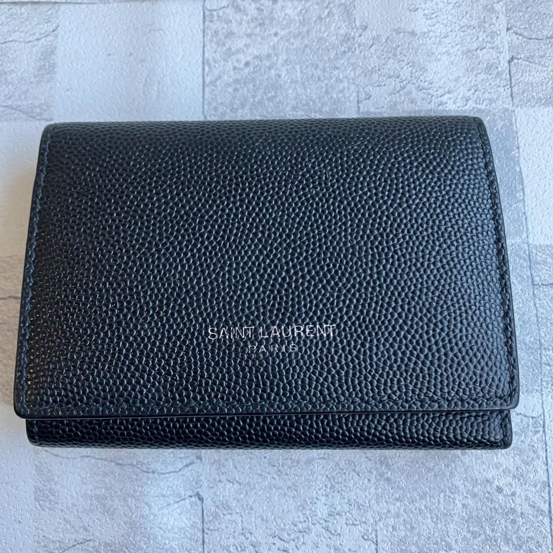 SAINT LAURENT サンローラン キーケース レザー ブラック YSL