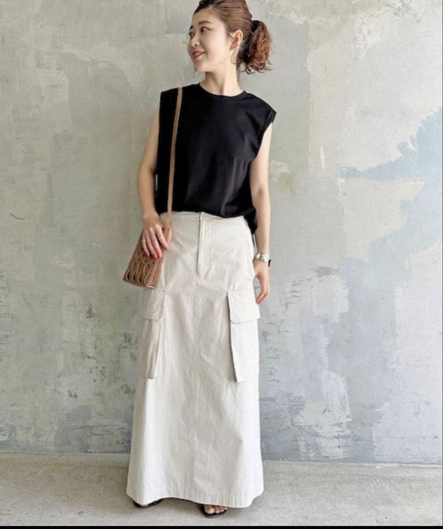 Spick & Span カーゴポケットIラインスカート 36