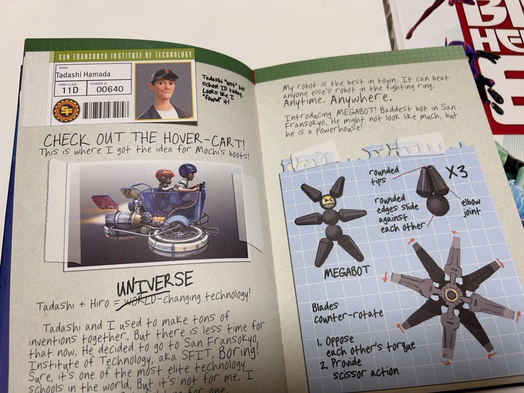 ベイマックス 洋書 ヒロの日記(英語版)＆ガイド
