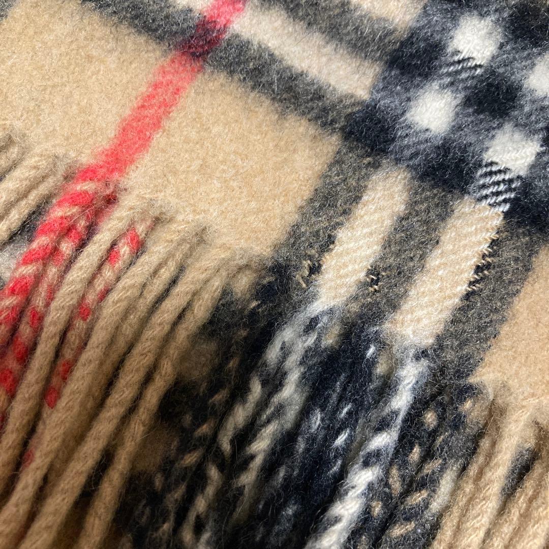 BURBERRYバーバリーズ　マフラー ★カシミヤ100%ノバチェック 英国製