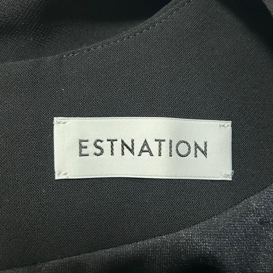 ESTNATION ノースリーブワンピース ブラック 38 日本製