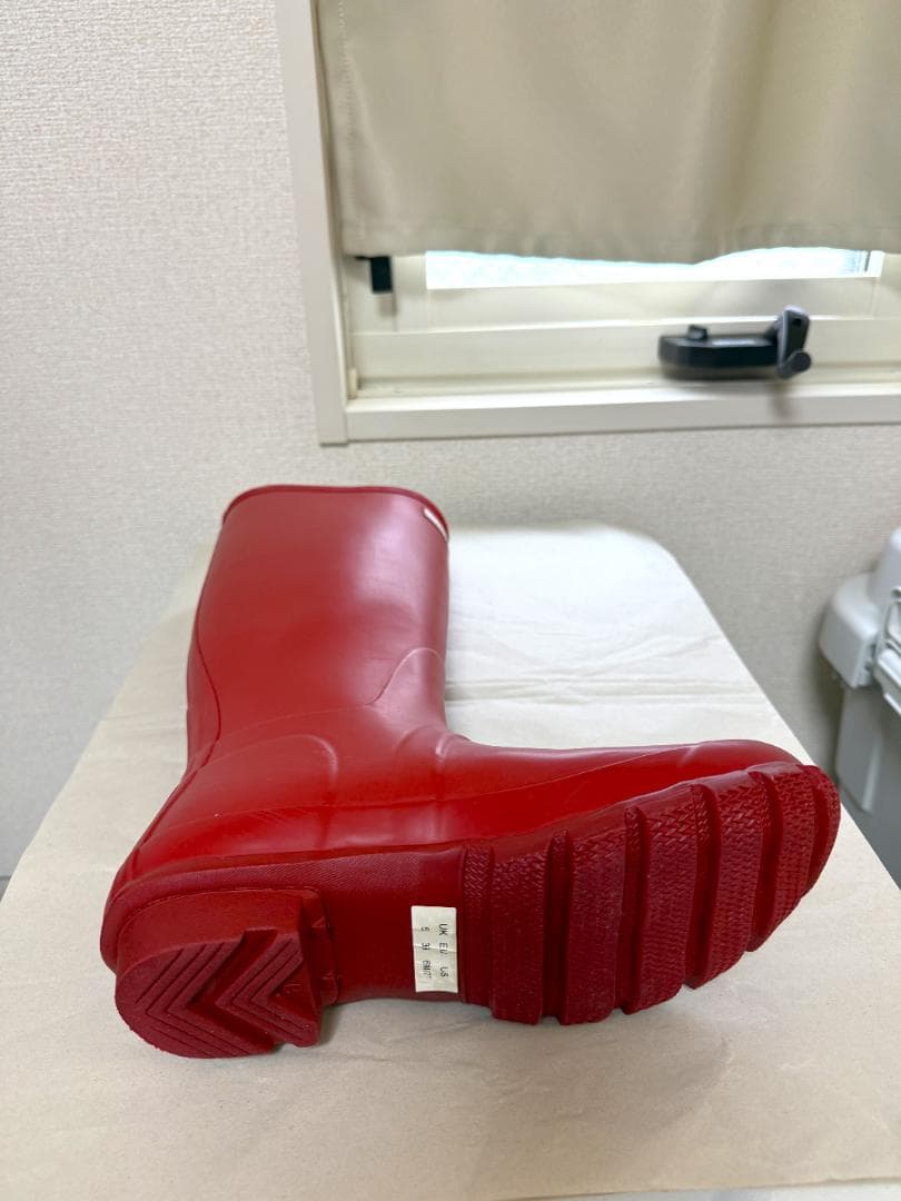 HUNTERハンター★レインブーツ トール ロング 赤 レッド 24cm