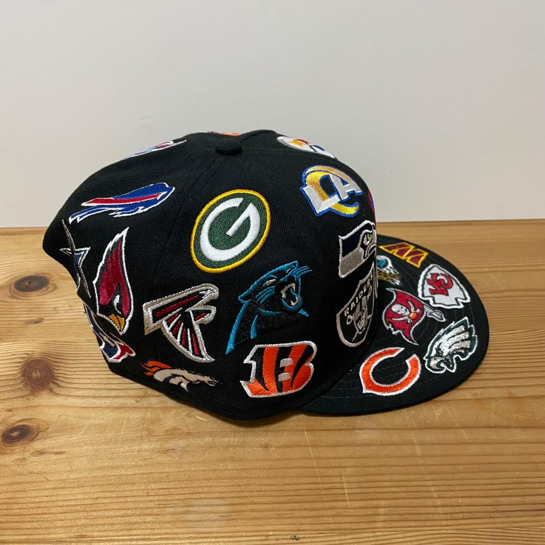 【美品】NEWERA NFL マルチロゴ　チーム刺繍キャップ