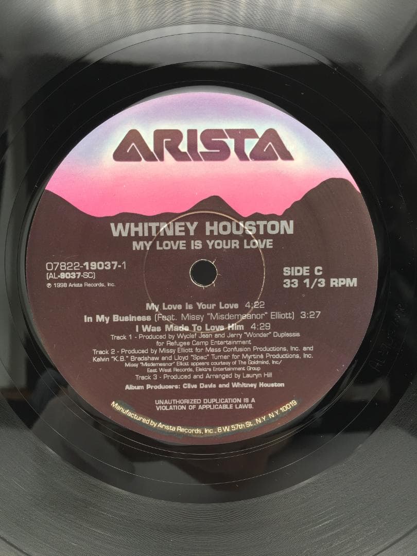 ★中古★Whitney Houston My love is your love