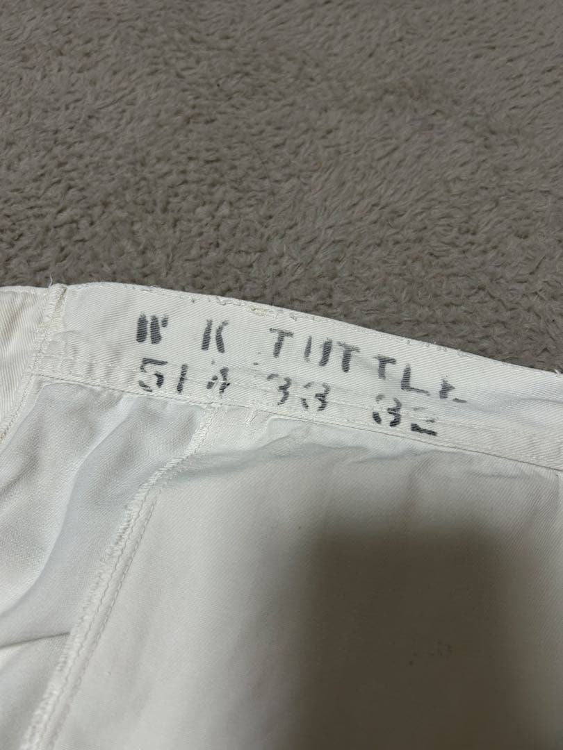 40s 巻きパン ミルクパンツ WW2 猫目ボタン ステンシル