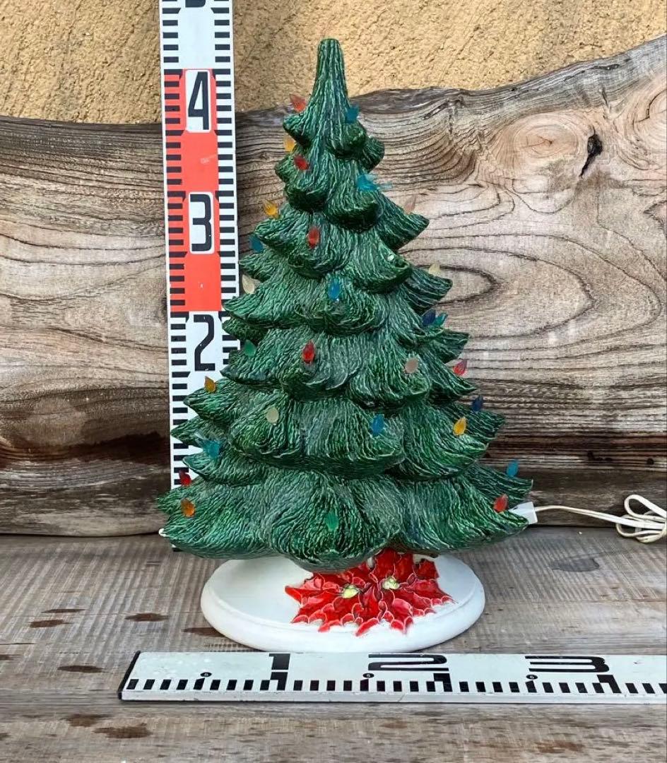 クリスマスツリー電飾かざりは点灯しますが点滅はしませんオルゴールは動きません