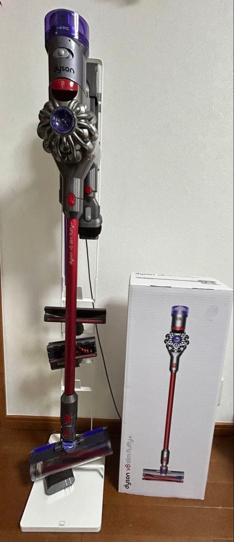 Dyson V8 Slim fluffy+ スタンド付き ダイソンSV10SLM