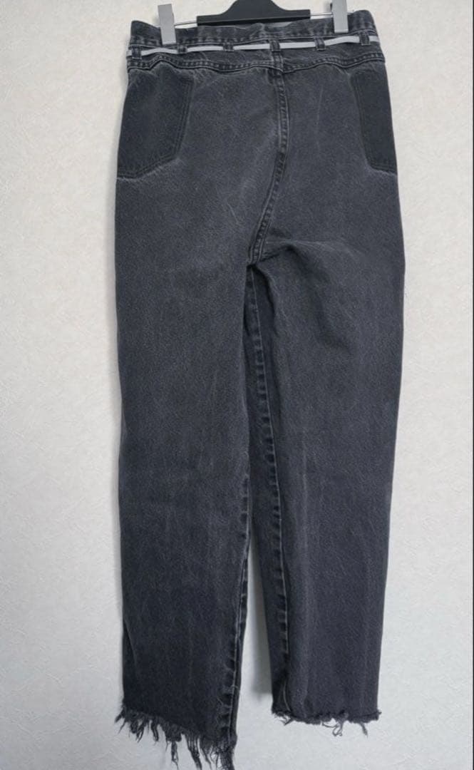 【MAISON EUREKA】リワークデニム　ブラック size S