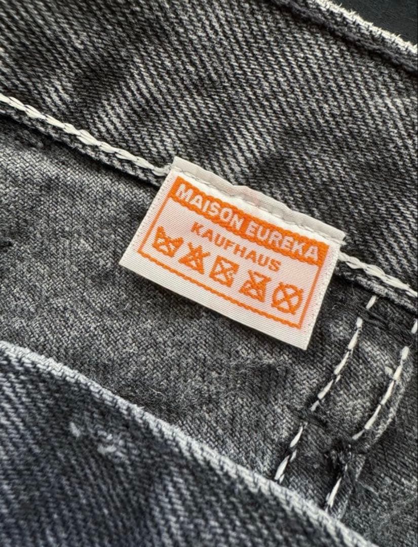 【MAISON EUREKA】リワークデニム　ブラック size S