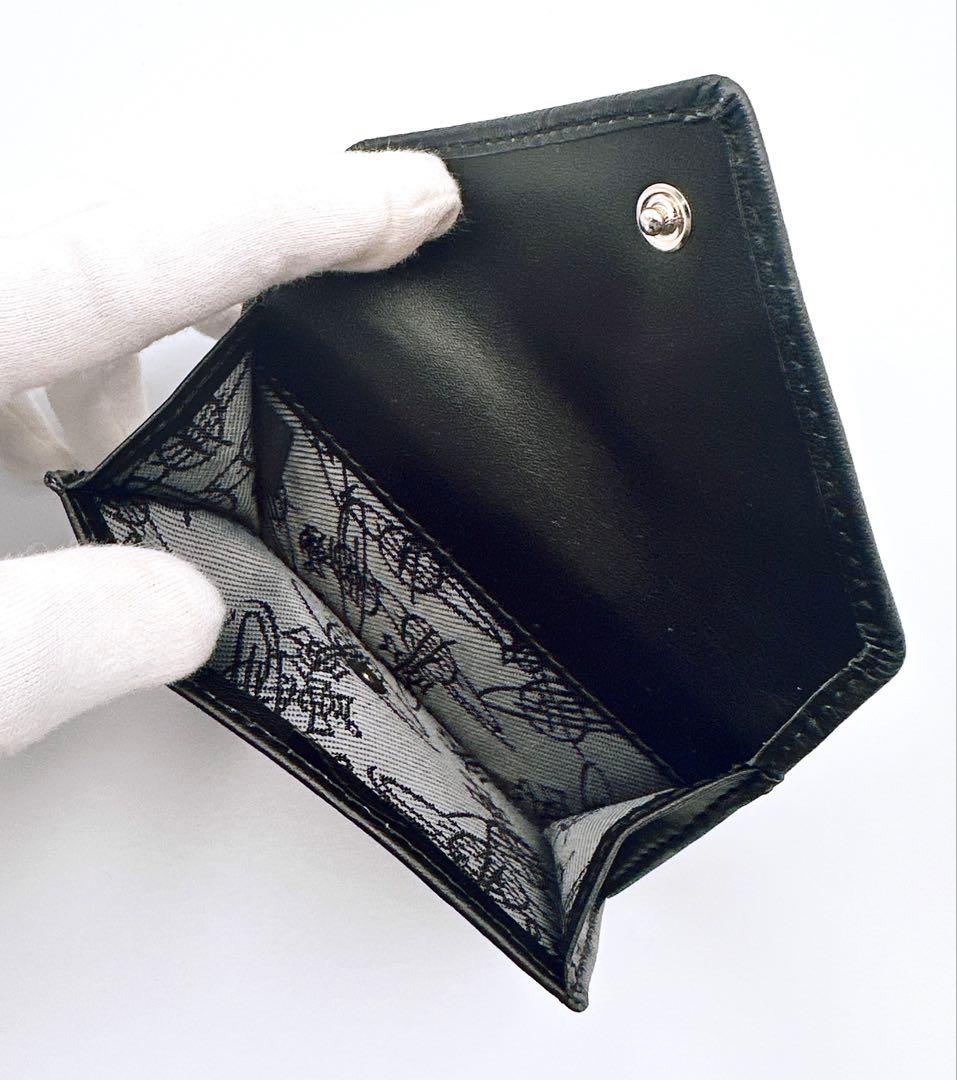 【新品✦最高】Vivienne Westwood ミニ財布 型押し 黒 大人気