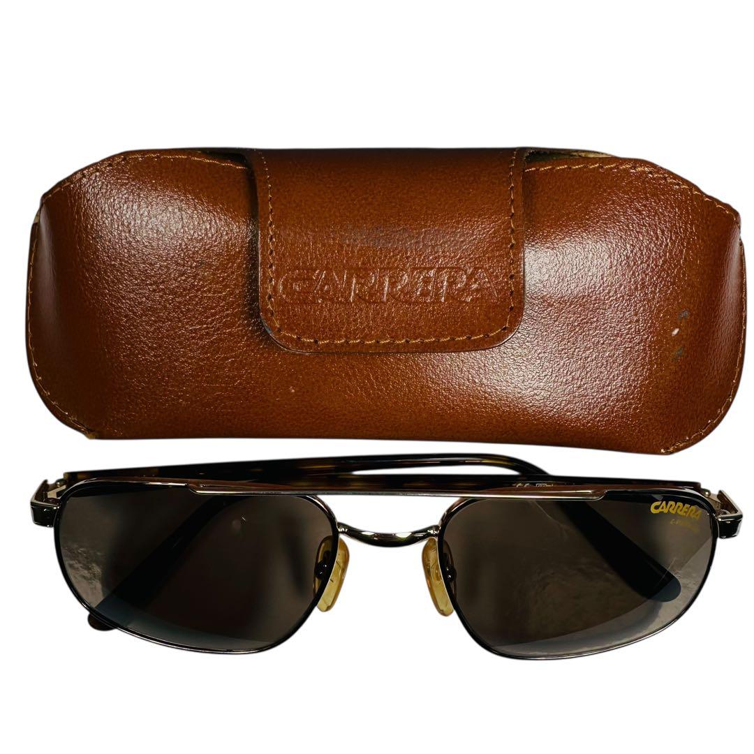 美品 カレラ CARRERA サングラス 5568 べっ甲 ゴールド 洗浄済