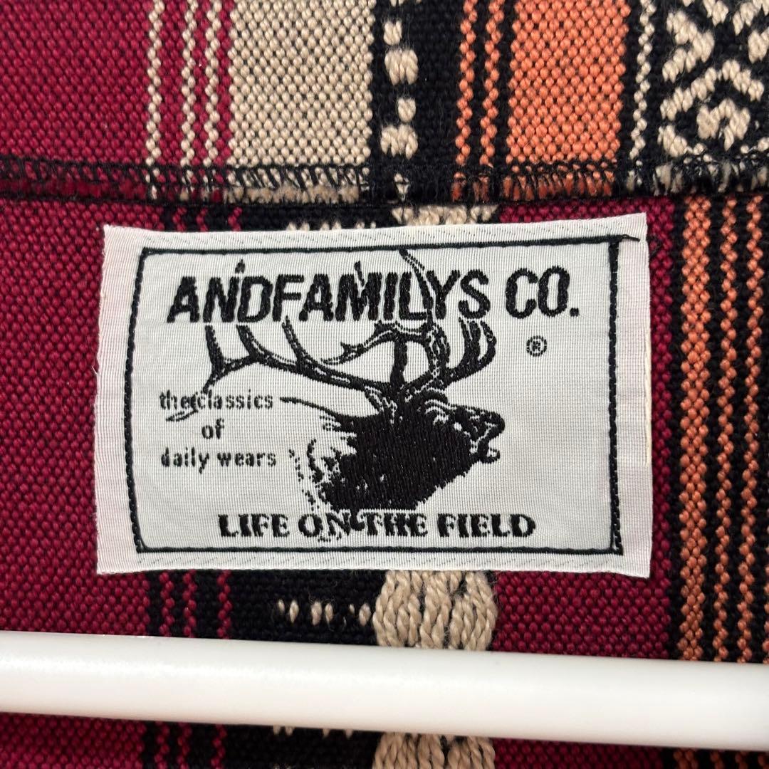 ANDFAMILYS Native Rag Vest タグ付き 2サイズ