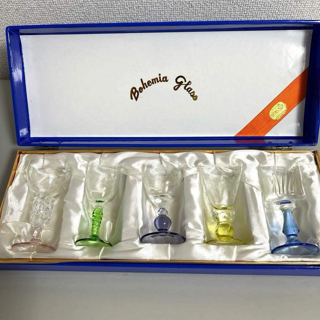 ⭐️BOHEMIA デザイナー ワイングラス 5個セット