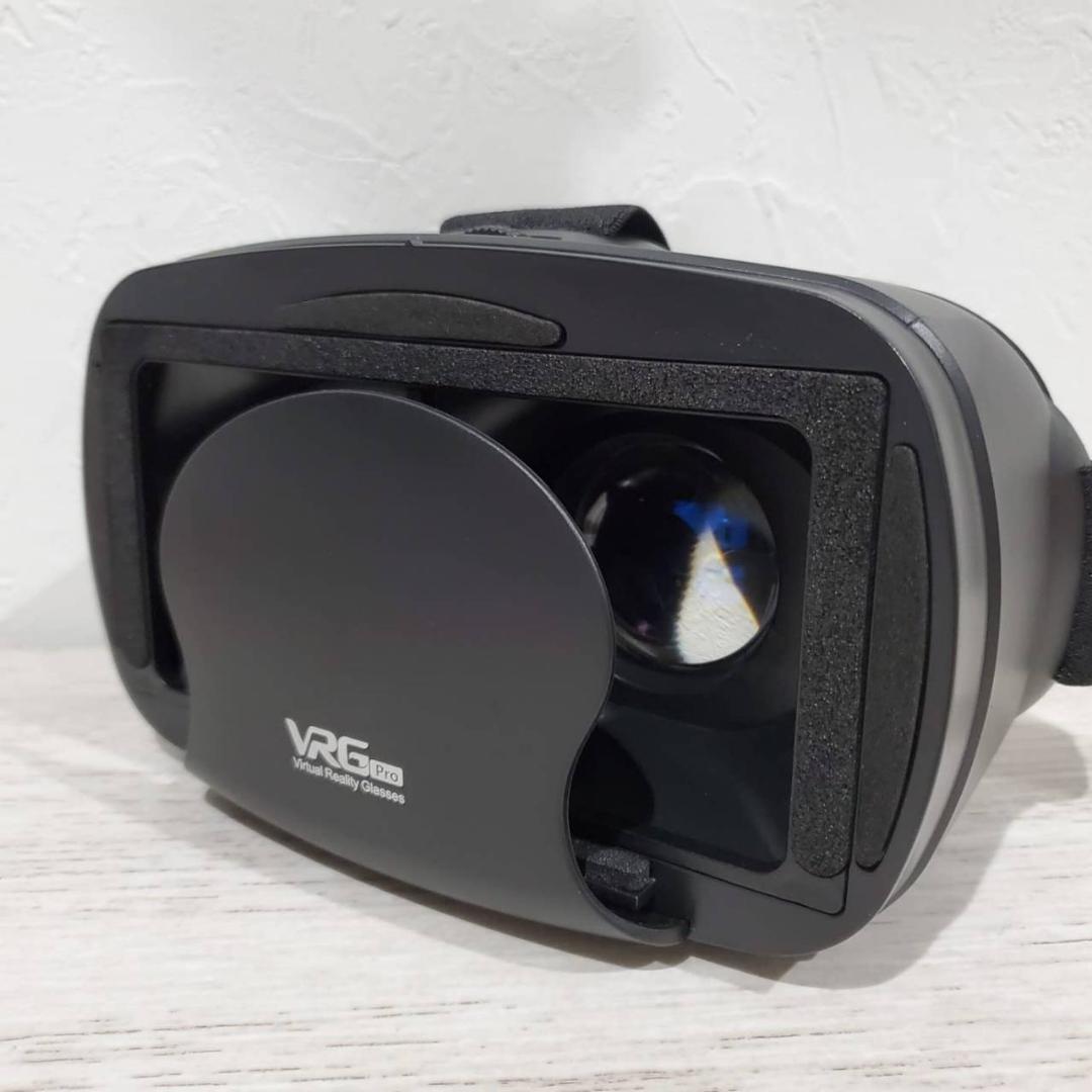 ブラック スマホ用 VRヘッドセット 3Dメガネ