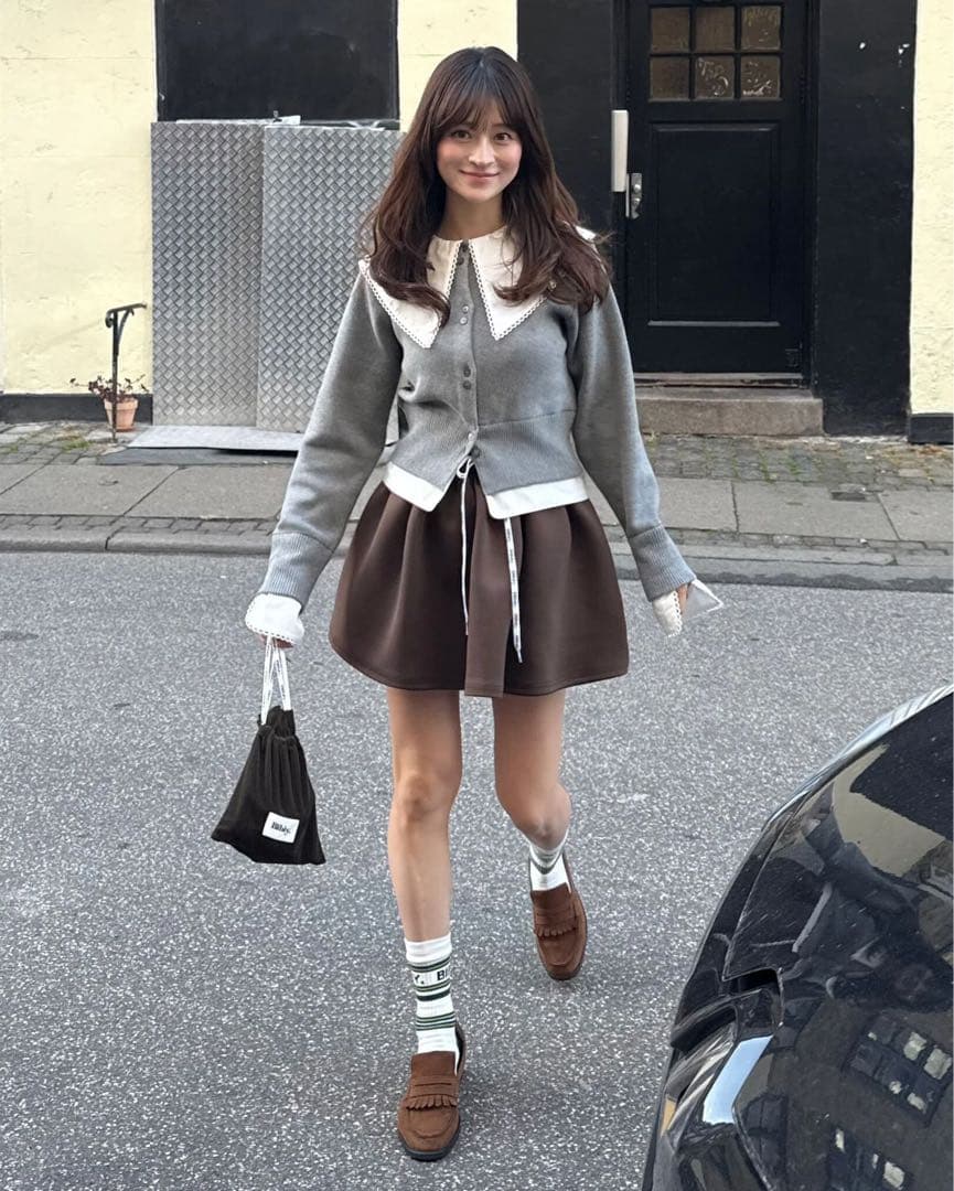 Bibiy. PATTY PILGRIM TOP グレー　grey