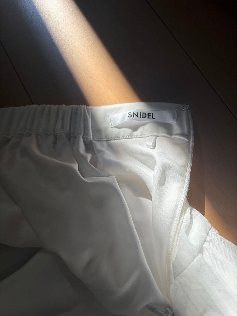 SNIDEL スクエアヘムティアードスカート ロング丈　2025春夏