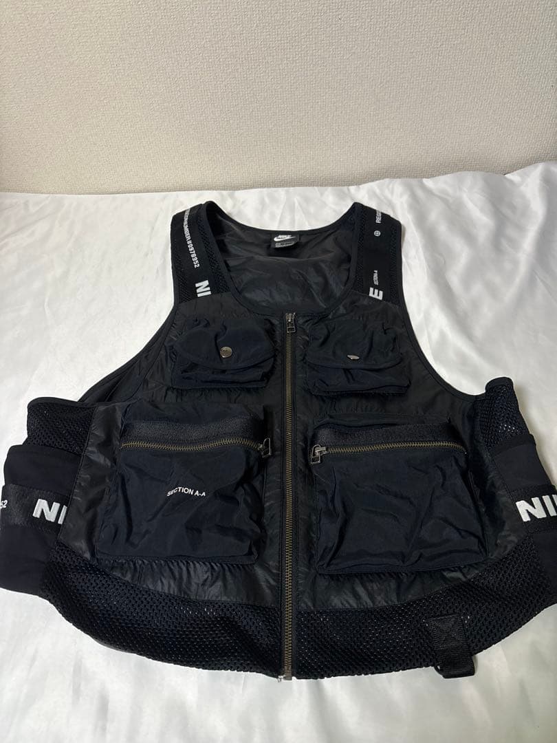 L 完売品NIKE ナイキ ジップ ナイロン ブラック ロゴ acg