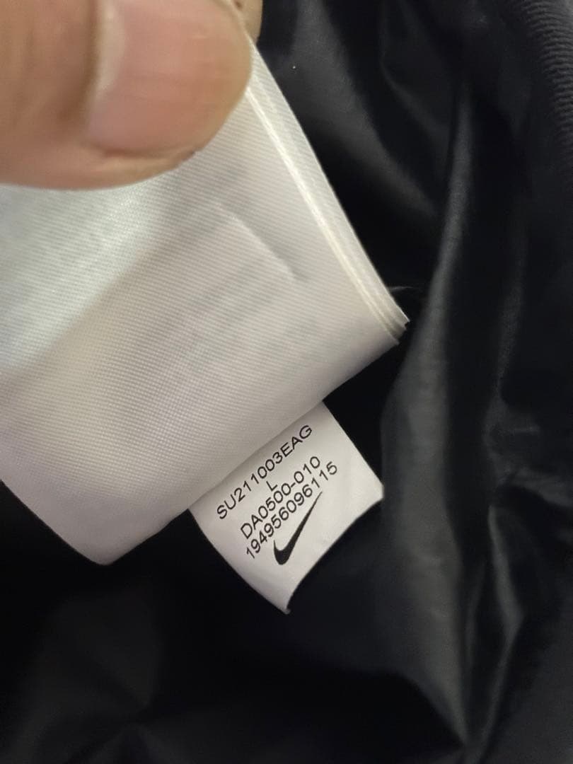 L 完売品NIKE ナイキ ジップ ナイロン ブラック ロゴ acg
