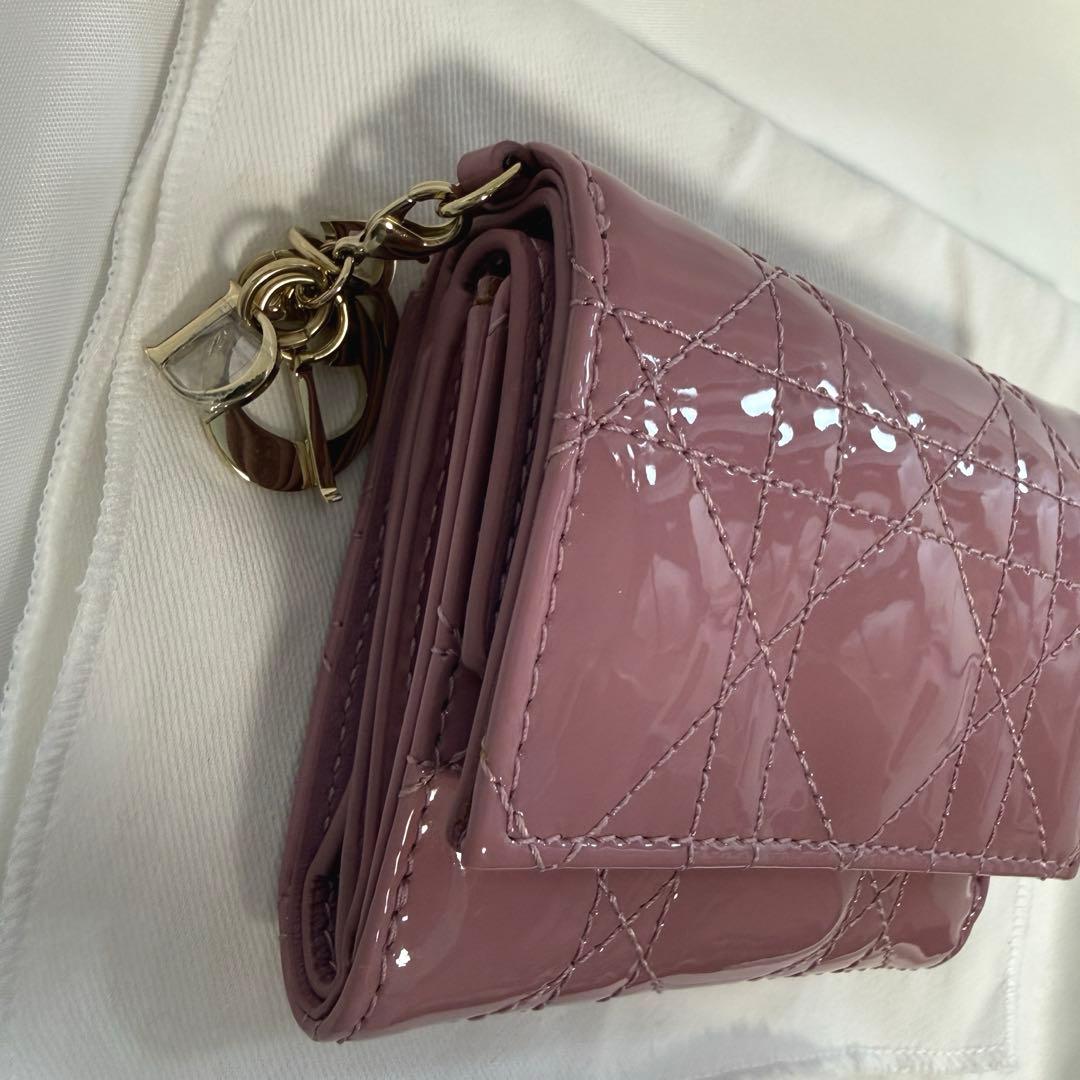 Lady Dior ロータスウォレット 三つ折財布