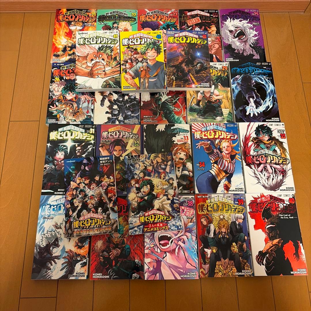 僕のヒーローアカデミア全42巻＋小説2冊＋アニメコミックス