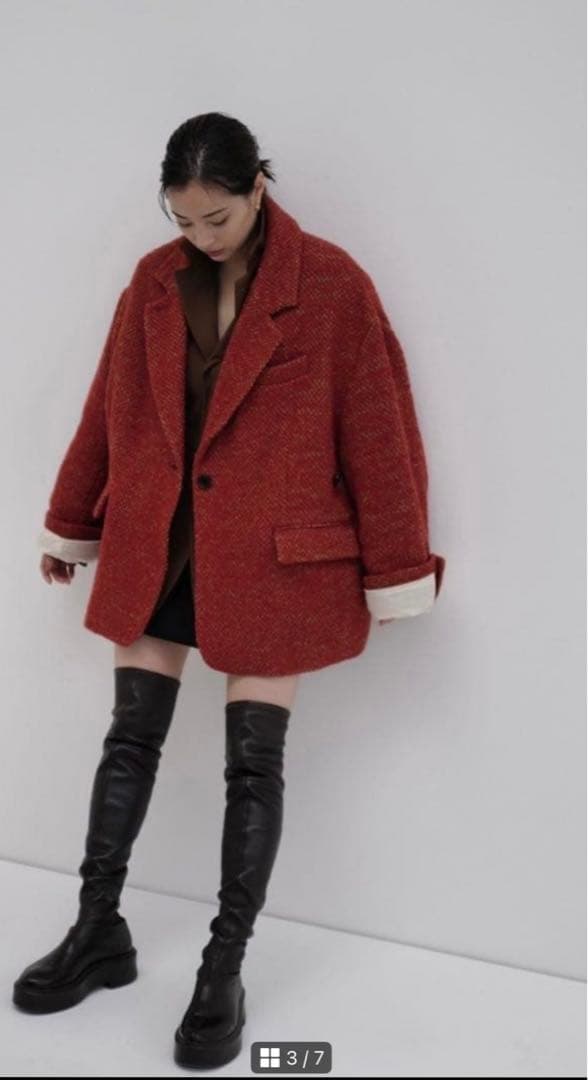 桃　SuzuHirose×CLANE MIX COLOR COAT
