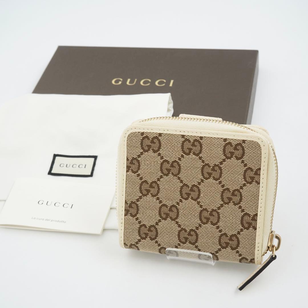 ✨新品未使用✨　GUCCI ミニ財布　インターロッキング　GGライン　キャンバス