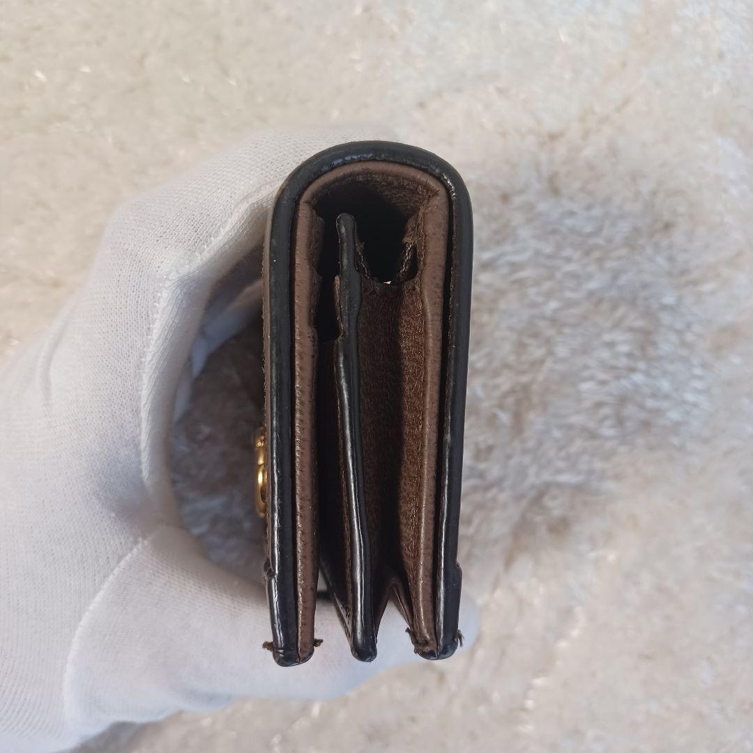 ✨極美品✨グッチ　三つ折り財布　オフィディア　シェリーライン　マーモント GG柄