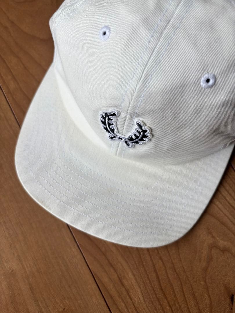 fredperry×Stussy ホワイト　6パネルキャップ