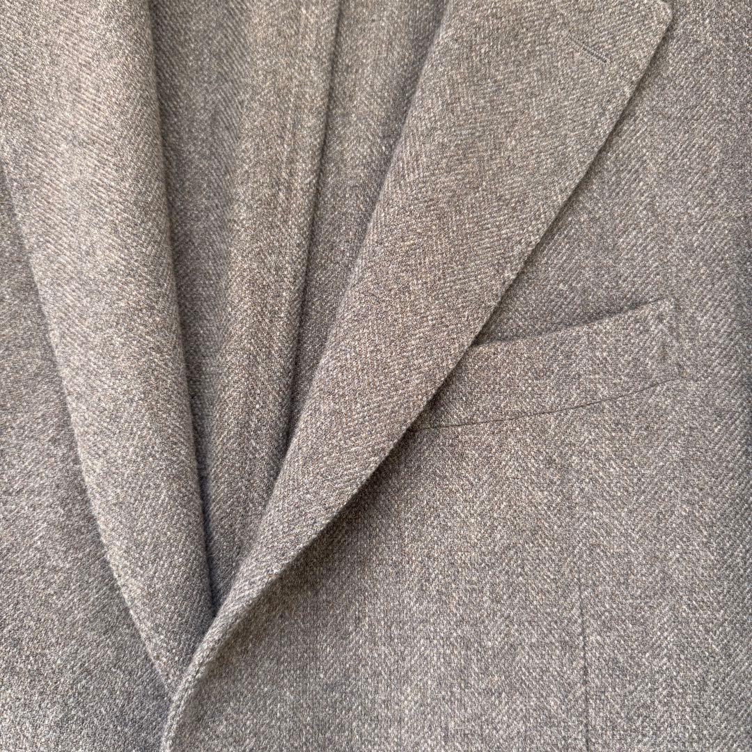 【超美品】 ボリオリ カシミヤ混 ヘリンボーン ジャケット BOGLIOLI
