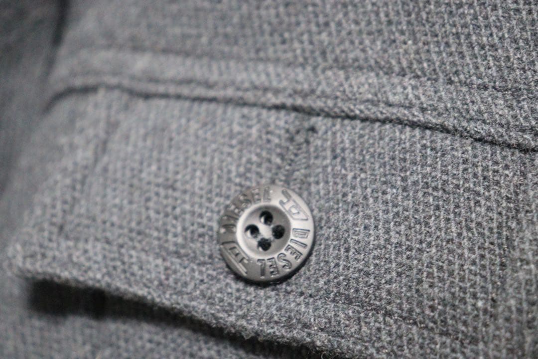 DIESEL メンズ　コート　膝丈　黒系　M ロングコート　成人式　オフィス