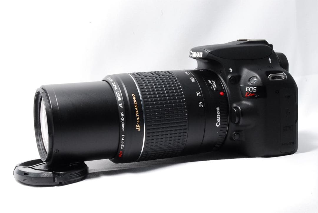 ❣️届いてすぐ使える❣️Canon Kiss X 7 ダブルレンズ キャノン