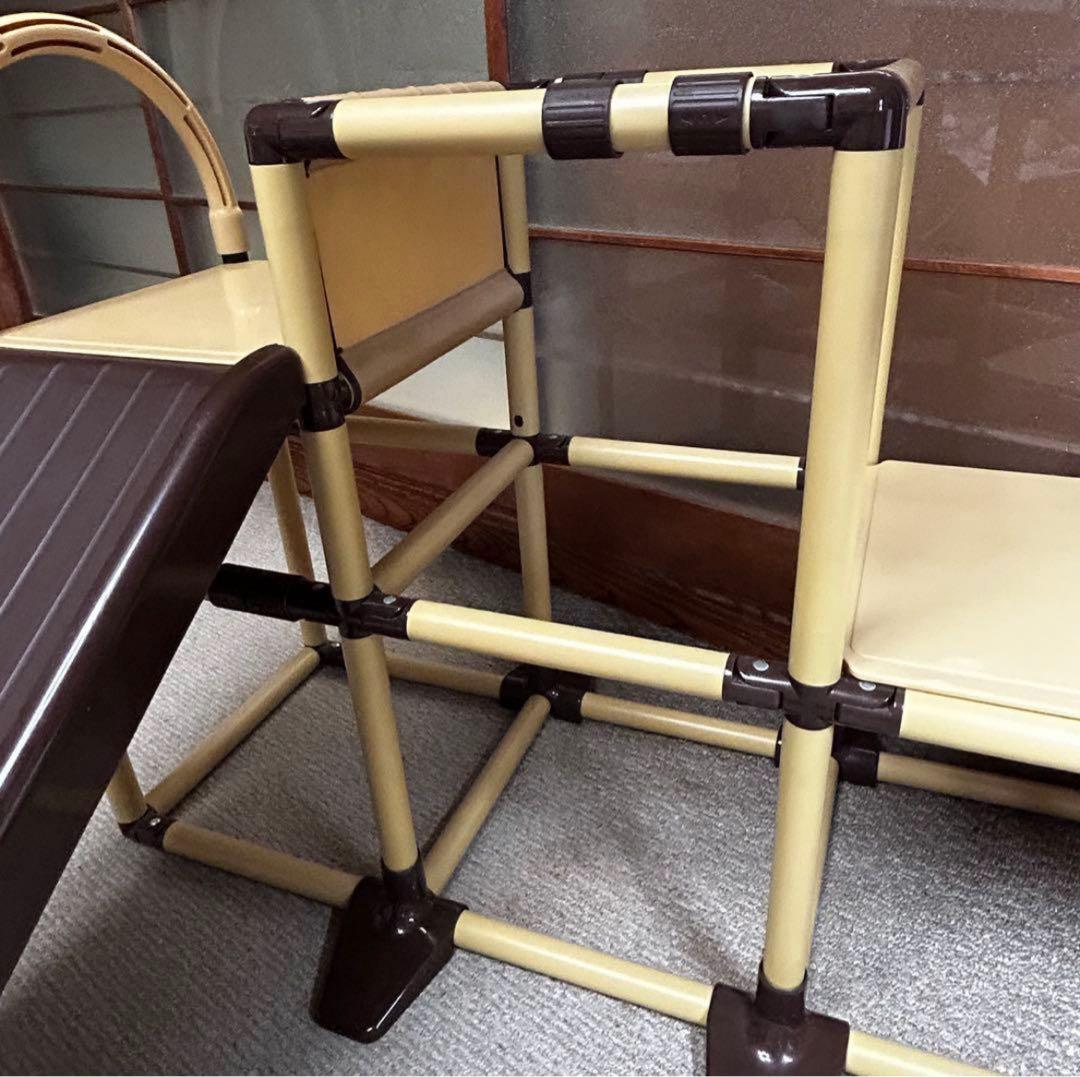 【美品】野中製作所 かんたんおりたたみ2段ジム ロングスロープ