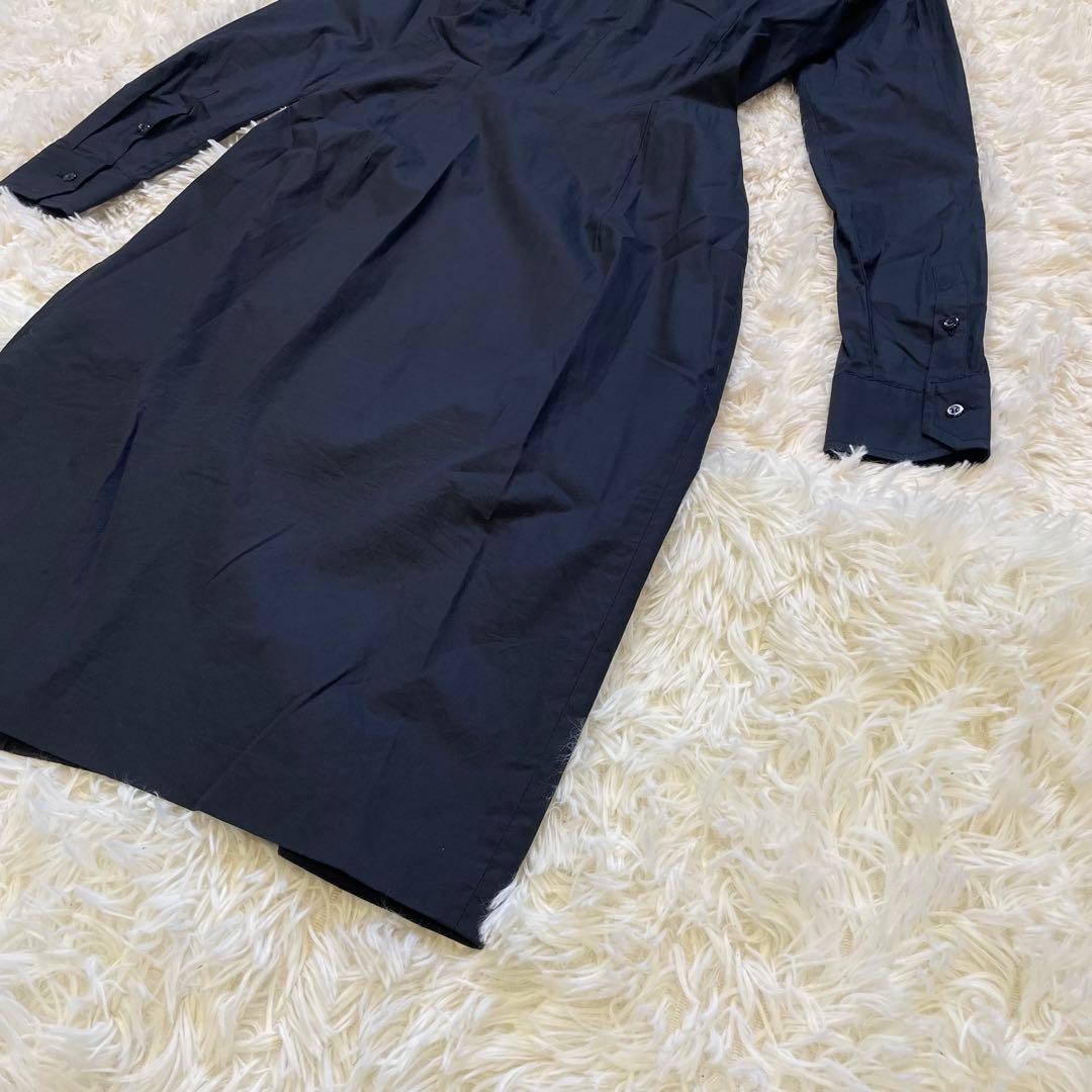 MaxMara マックスマーラ ワンピース 白タグ フリル ショールカラー 40