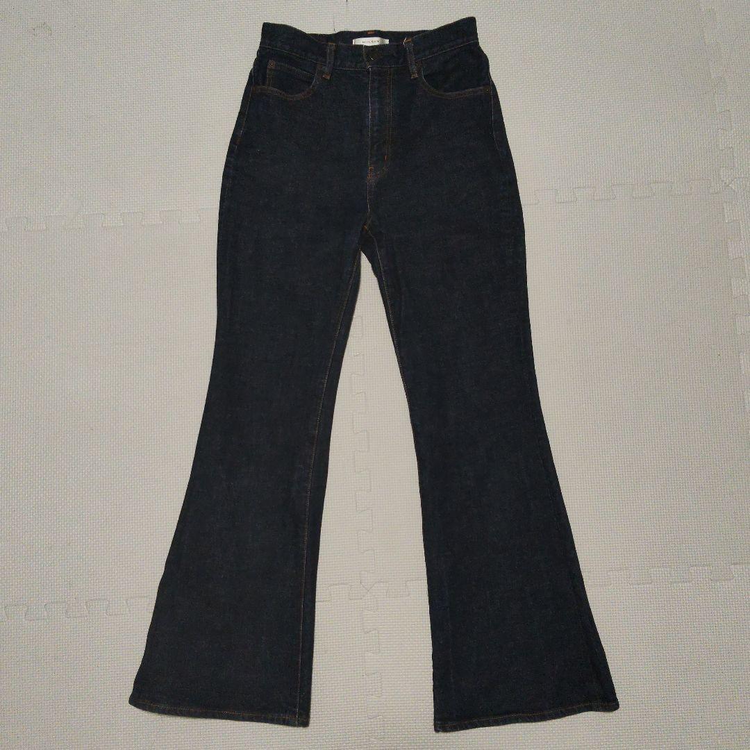 MOUSSY MVS SW FLARE size 27 濃紺 One Wash