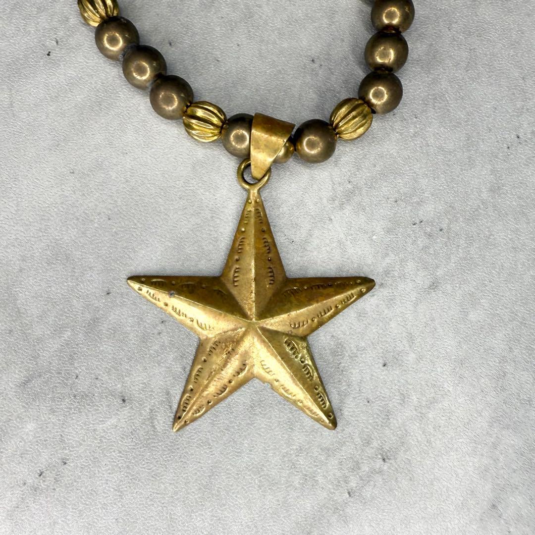 CALEE キャリー BEADS STAR NECKLACE 真鍮製