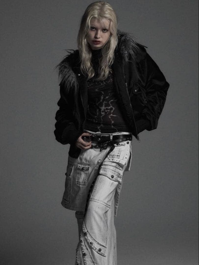 n*様 CROPPED 2WAY FUR HOOD MA-1