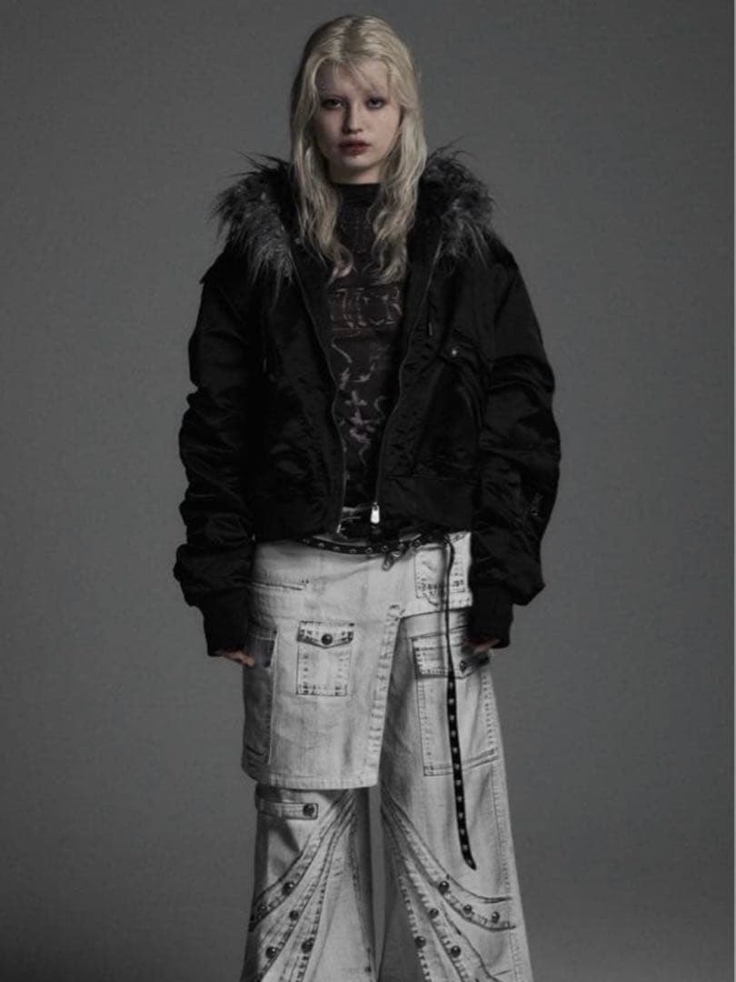 n*様 CROPPED 2WAY FUR HOOD MA-1