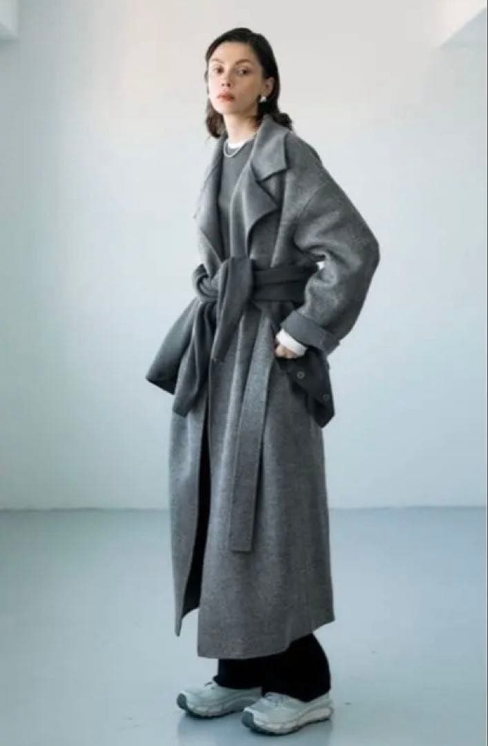値下げ　今期完売品　新品　ジーロンウールシルクネップリバーコート NORC