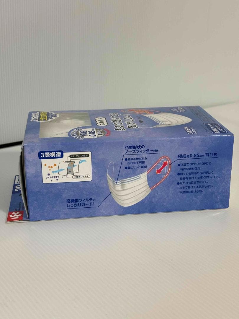 (10箱セット)レック極細耳ひも マスク ふわるん 　ふつうサイズ 30枚入