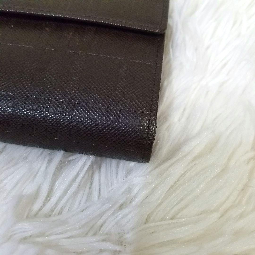 【極美品】BURBERRY 三つ折り財布 がま口 ノバチェック レザー ブラウン