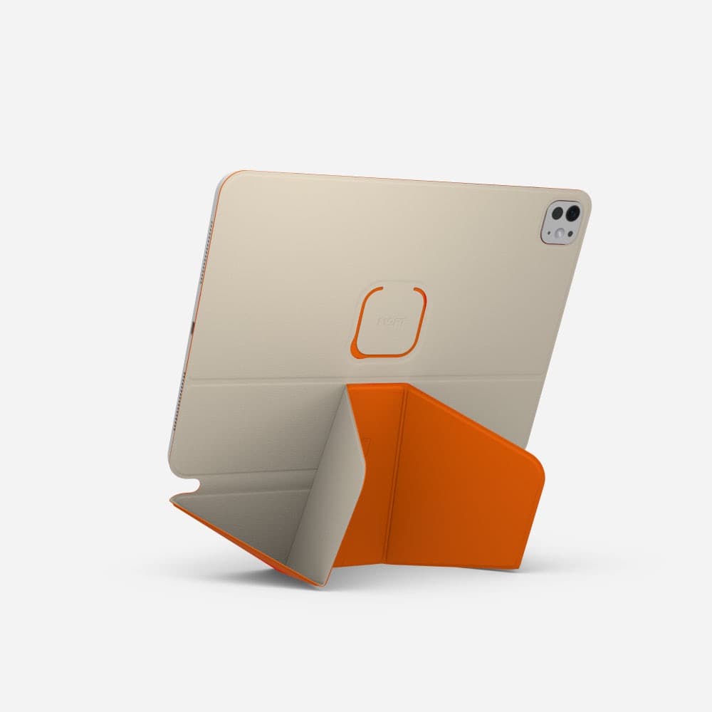 新品MOFT ダイナミックフォリオ 13インチiPad Proベージュxオレンジ