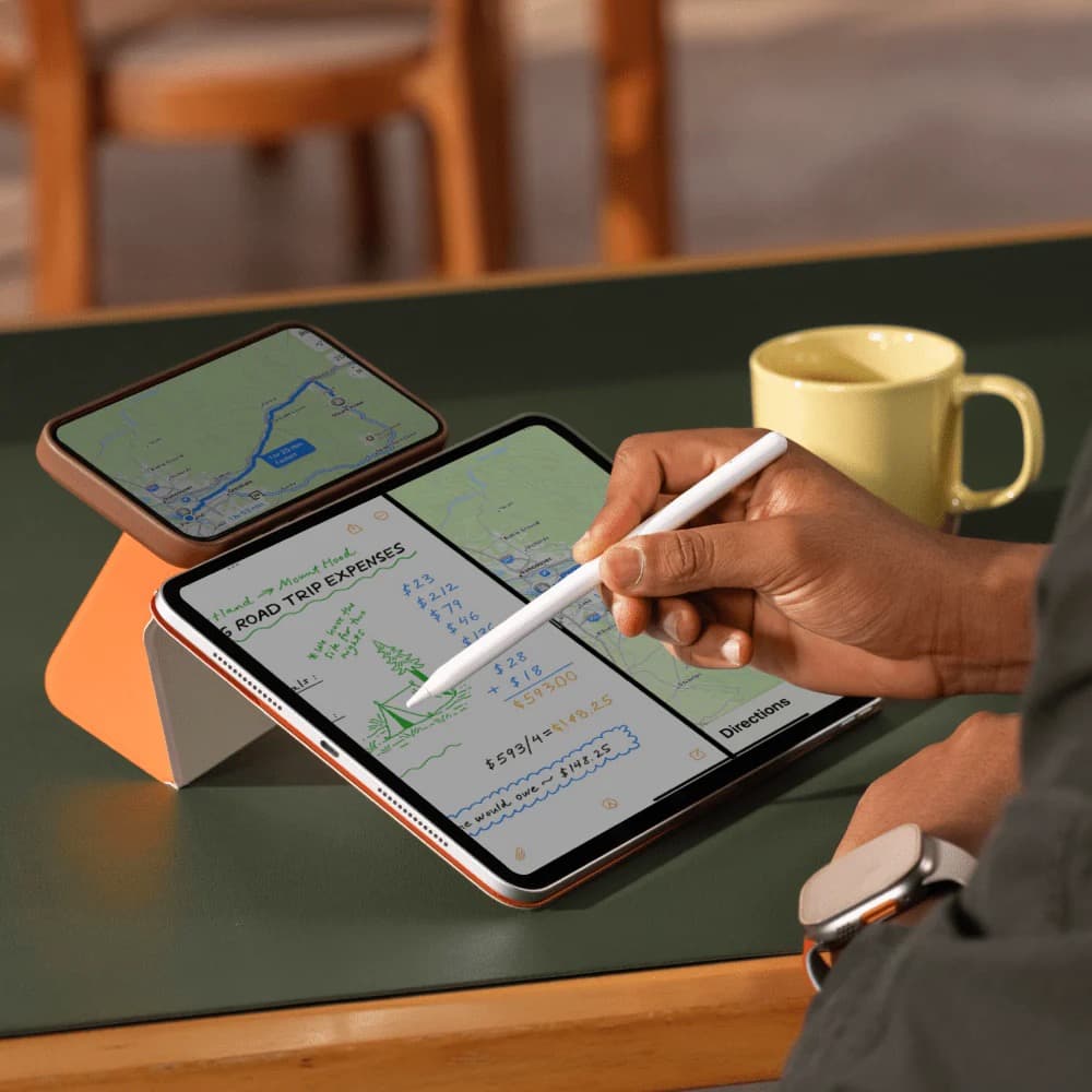 新品MOFT ダイナミックフォリオ 13インチiPad Proベージュxオレンジ