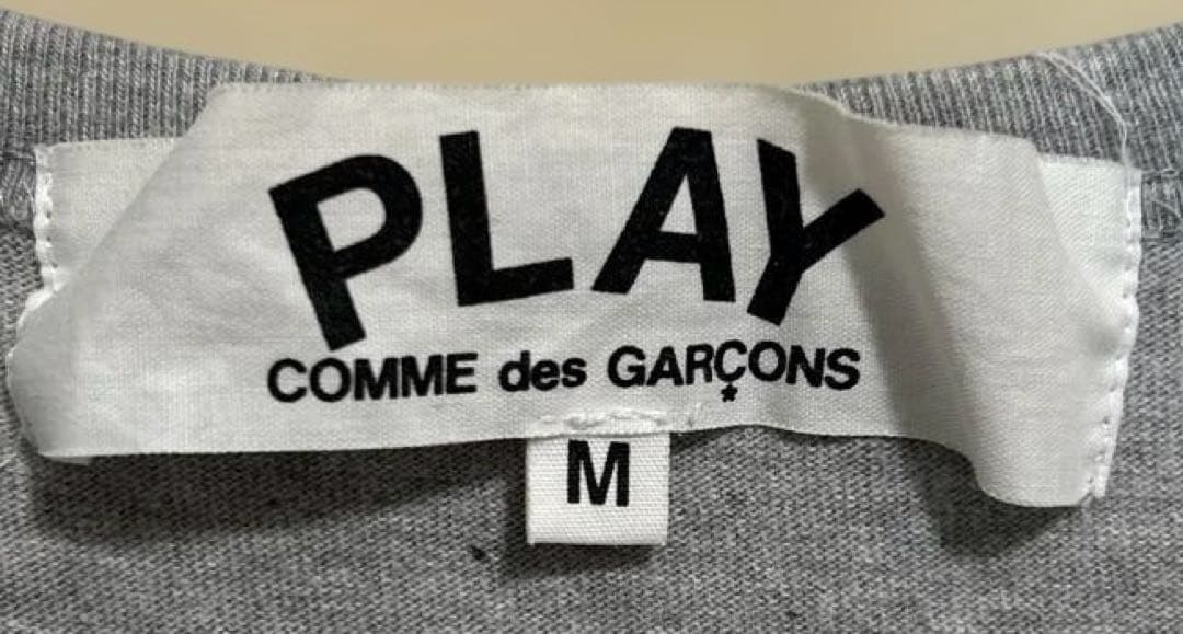 PLAY COMME des GARÇONS Tシャツ グレー サイズM