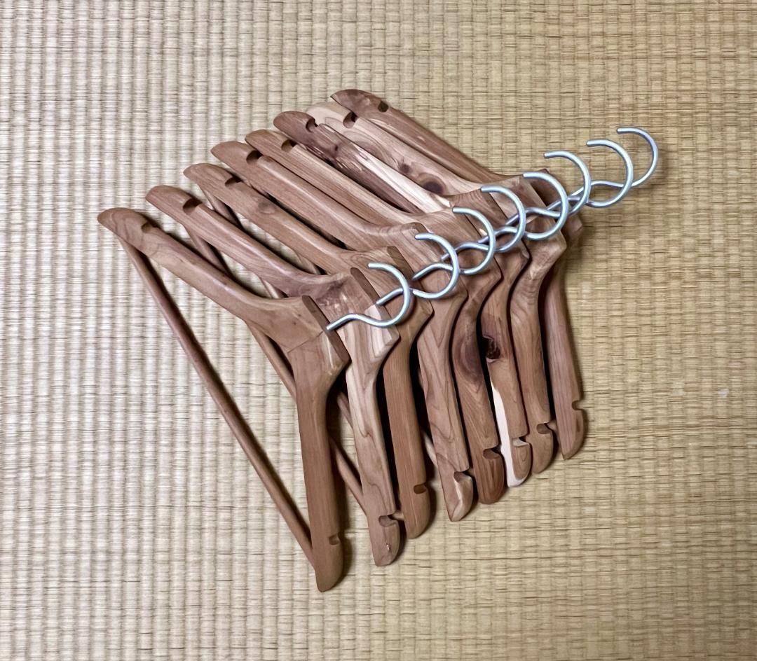 MUJI 無印良品 ハンガー レッドシダー 8本