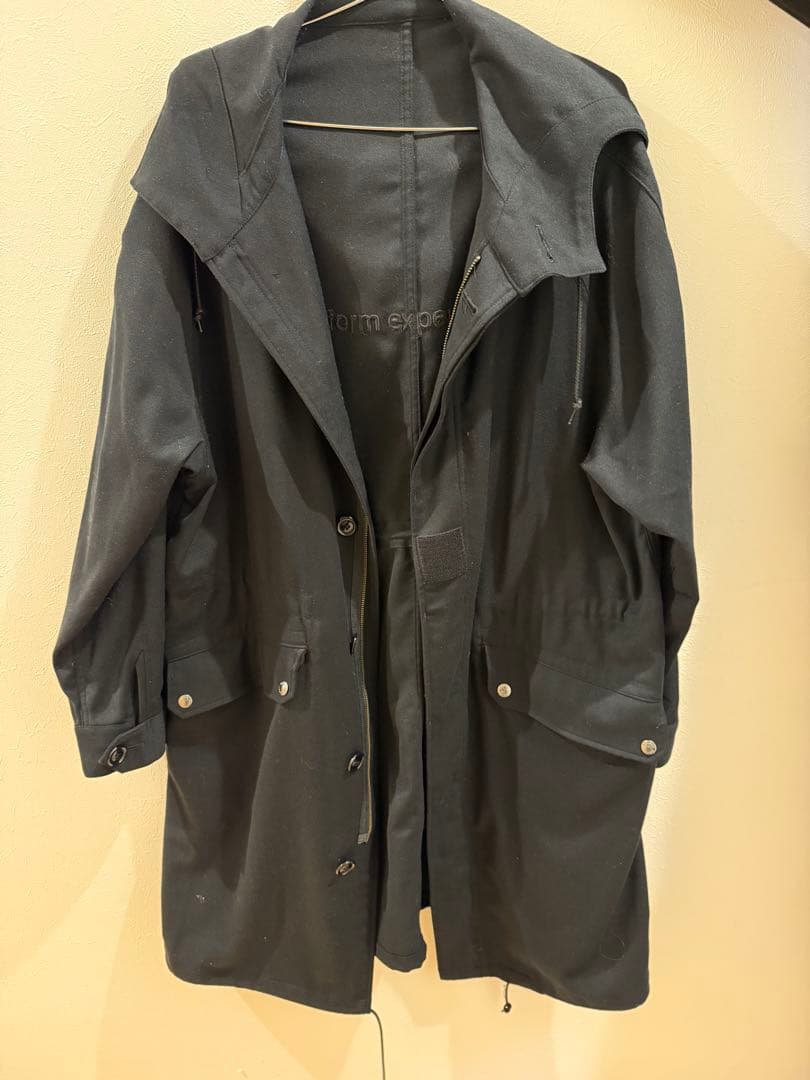 【美品】uniform experiment 黒 モッズコート　ロング　コート