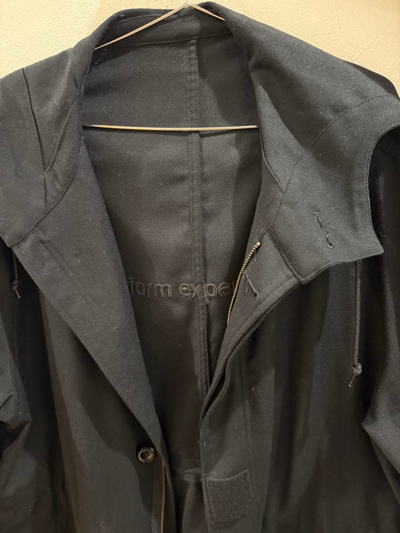 【美品】uniform experiment 黒 モッズコート　ロング　コート