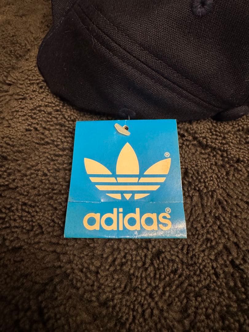 80s adidas デサント製 トレフォイルロゴ キャップ ヴィンテージ　希少